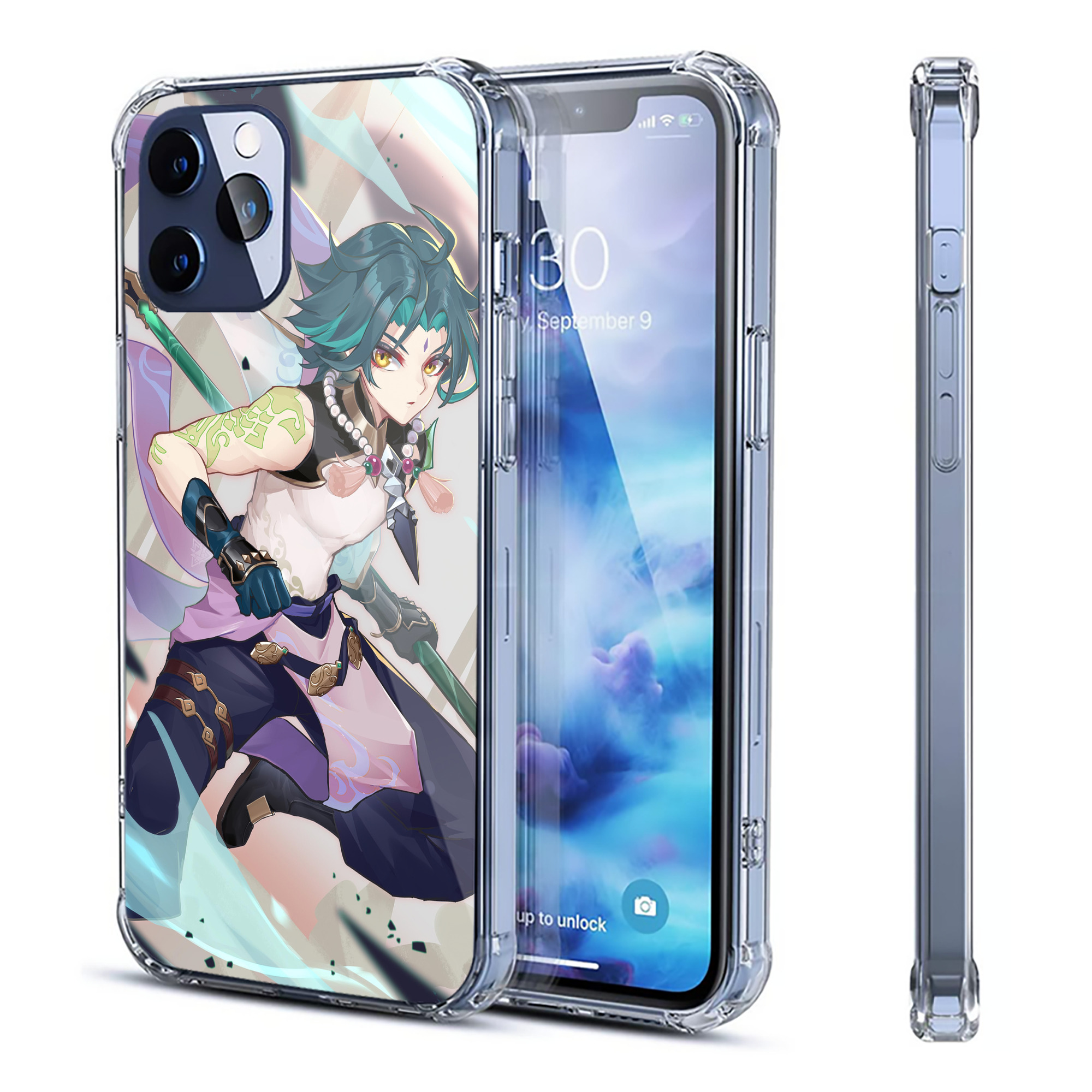 げんし神 genshin 【iPhone 12シリーズ対応】透明スマホケース（クリアソフトケース）